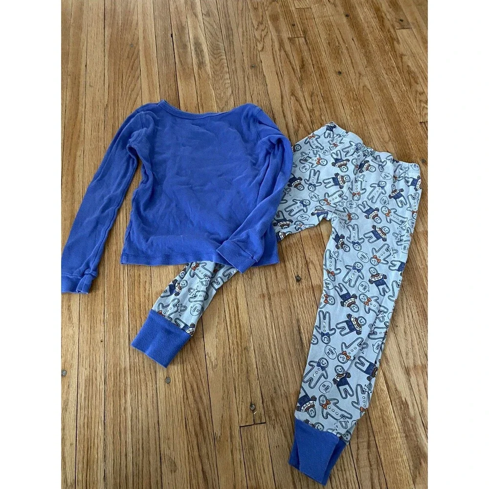 Oshkosh B’gosh Boy Size 6 Two Piece Pajamas Gingerbread Boy Oh Snap! Long Sleeve